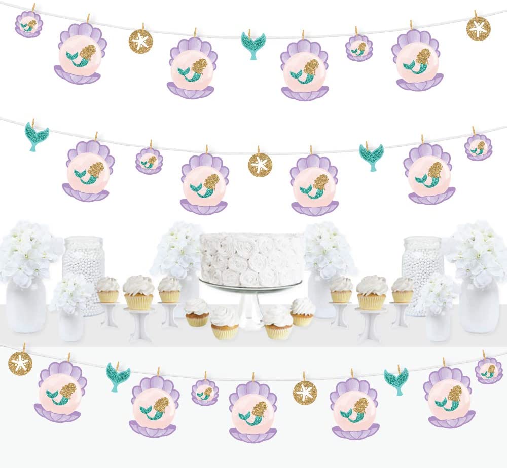 Let’s Be Mermaids - Baby Shower or Birthday Party DIY Decorations - Cl ...