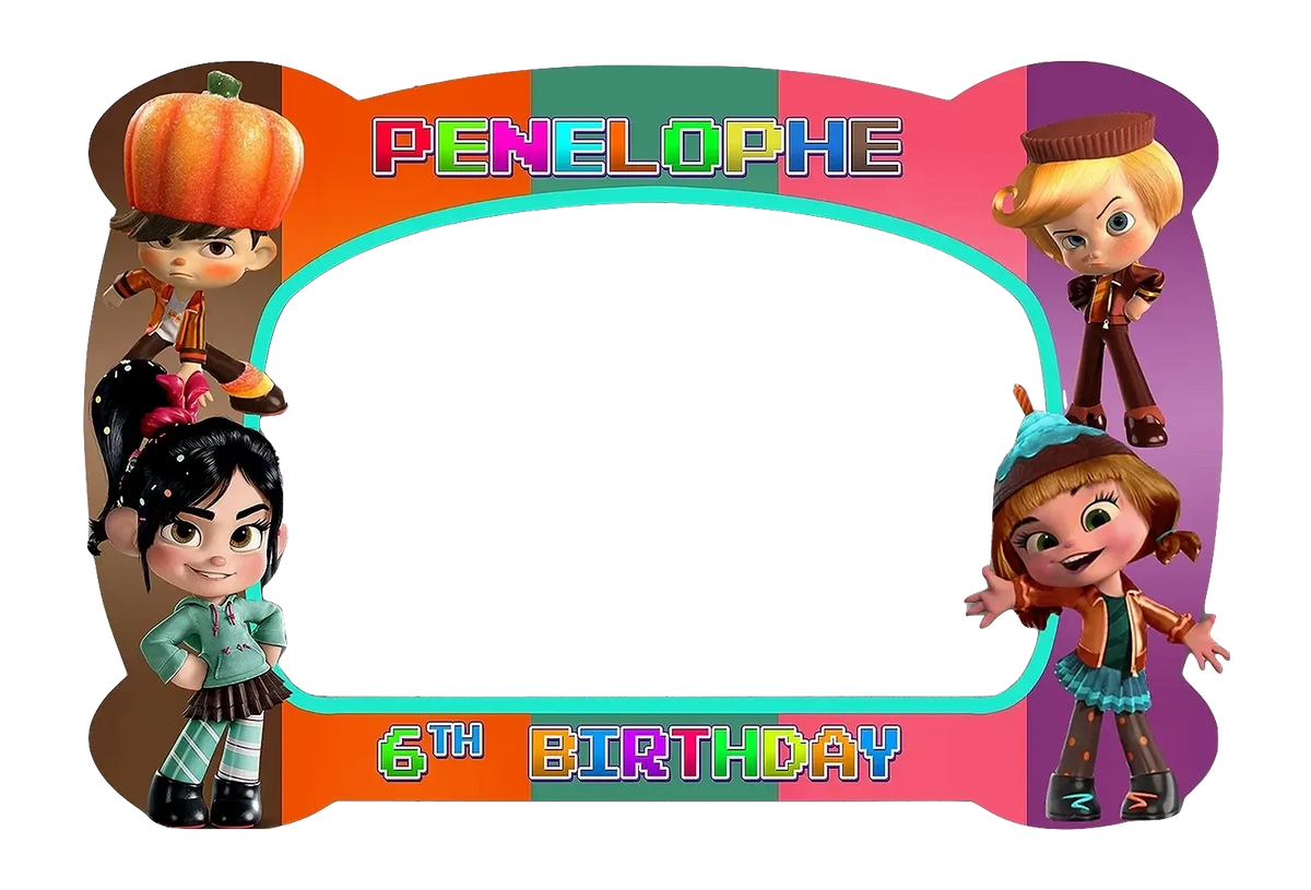 Custom Wreck It Ralph Photo Booth Frame 40"X28" MATTEO PARTY