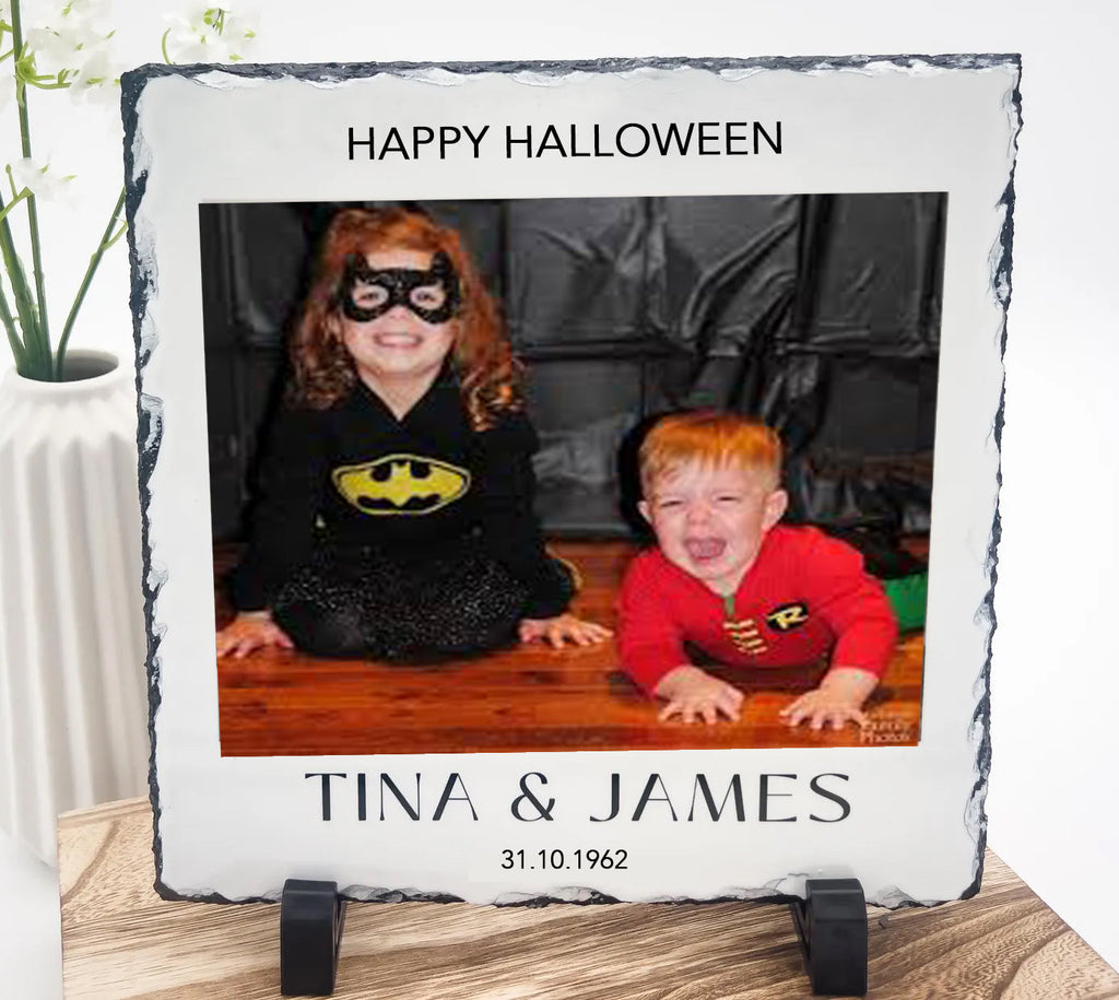 Spooky Slate Photo Frame