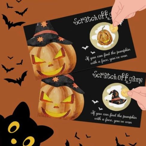 Halloween Scratch Off Game