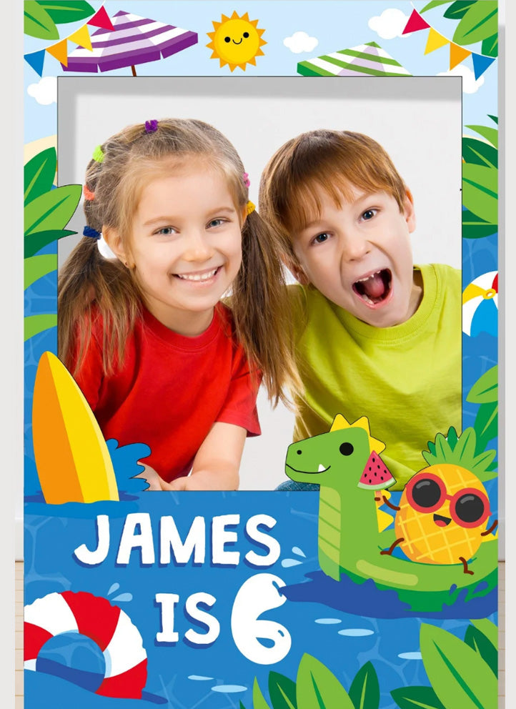 Customized Beach Party Photo Booth Frame – MATTEO PARTY