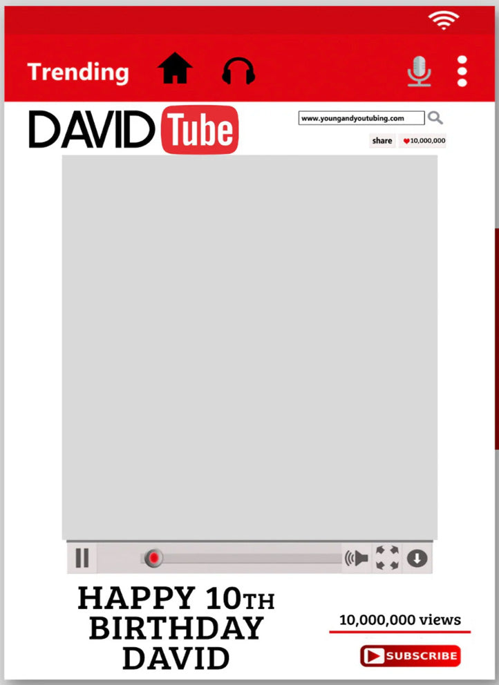 Customized Your Tube Photo Booth Frame – MATTEO PARTY