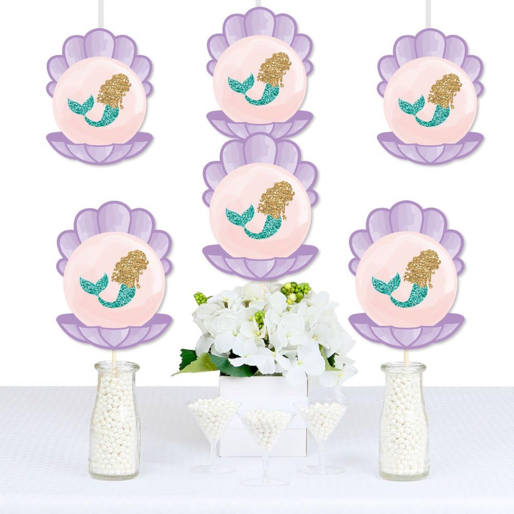 Let's Be Mermaids - Seashell Decorations DIY Baby Shower or
