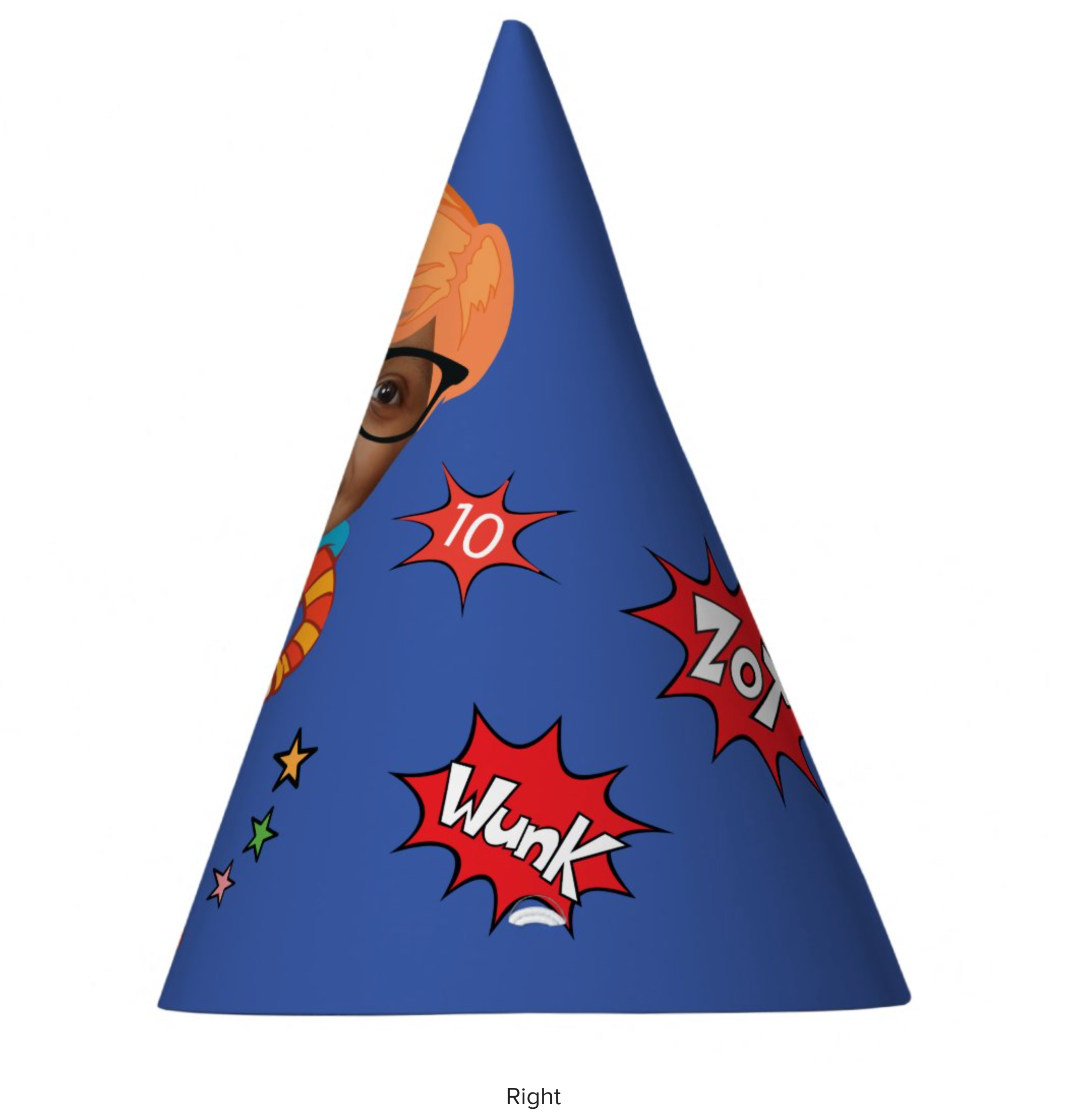 PHA159 Greatest Kid Superhero Awesome Comic Birthday Party Hat Custo pha159-greatest-kid-superhero-awesome-comic-birthday-party-hat-custo