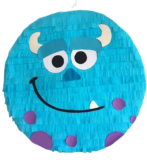 monsters inc pinata Blue Monster Pull String Pinata – MATTEO PARTY
