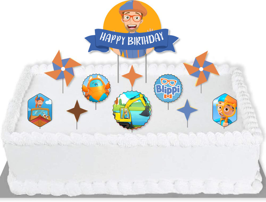 BLIPPI - Birthday Party Cake Decorating Kit - Happy Birthday Cake Topp –  MATTEO PARTY