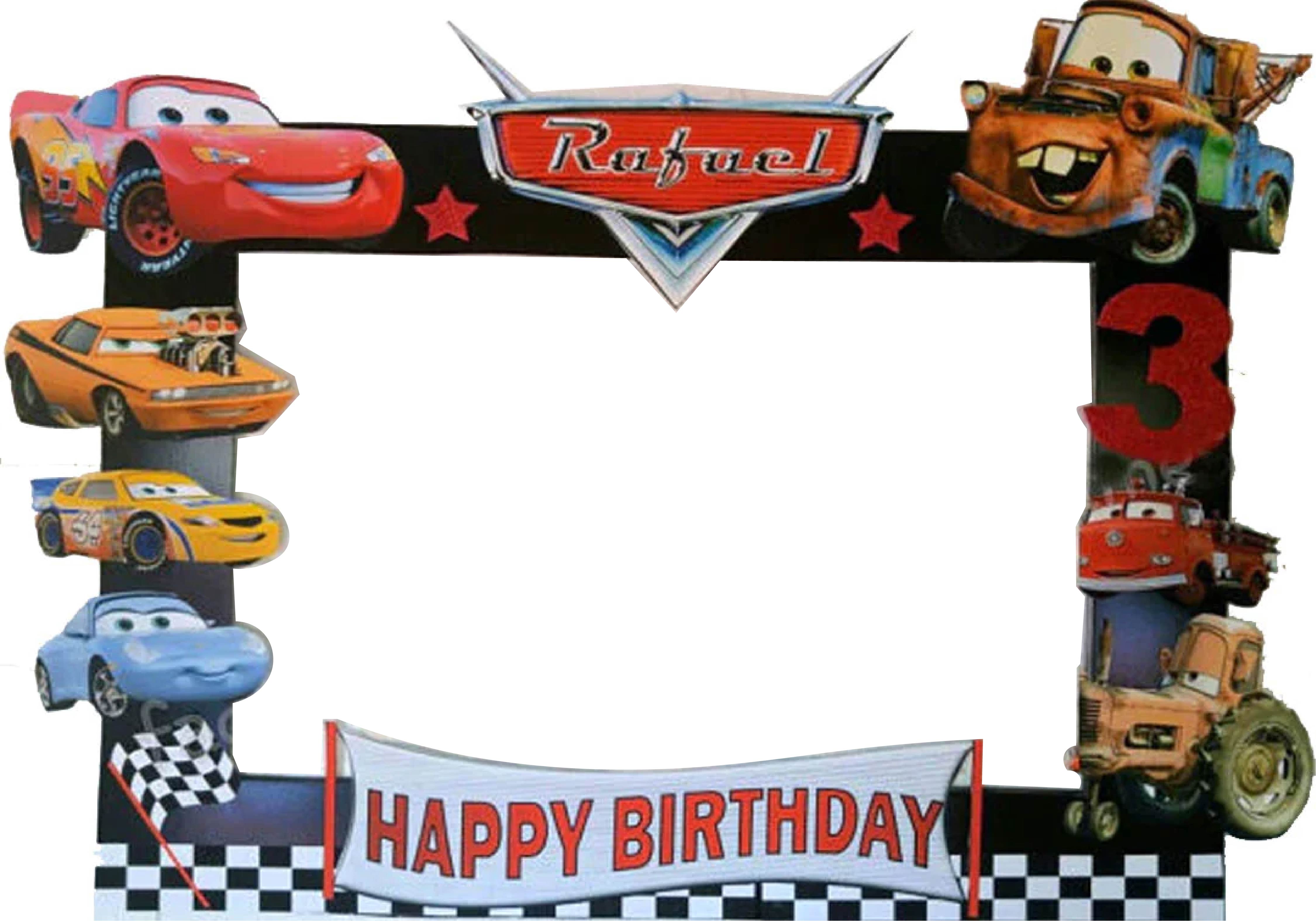 F0088 Customized Racing Cars Photo Booth Frame – MATTEO PARTY