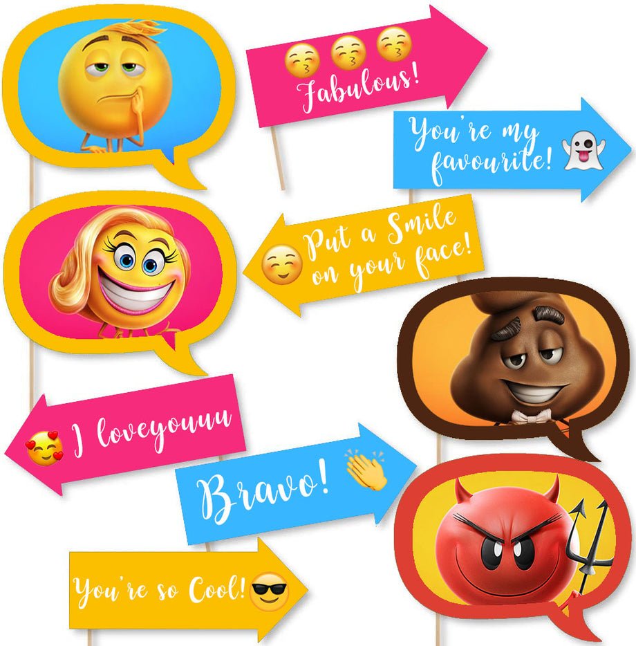 Emoji omc Photo Booth Props Yellow for Free Printable Emoji Photo Booth Props