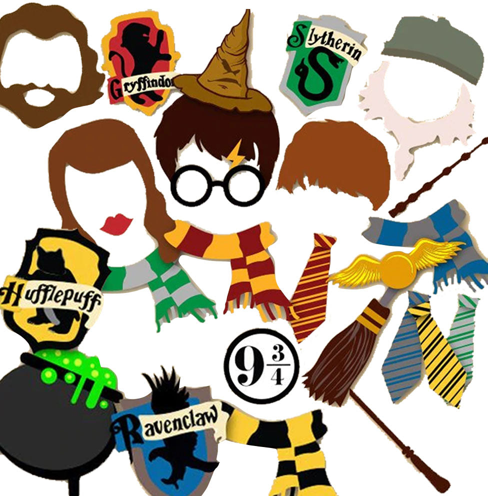 Harry Potter Printable Photo Booth Props, Wizard Photo Booth Props,  Hogwarts Photobooth, Harry Potter Party Pr…