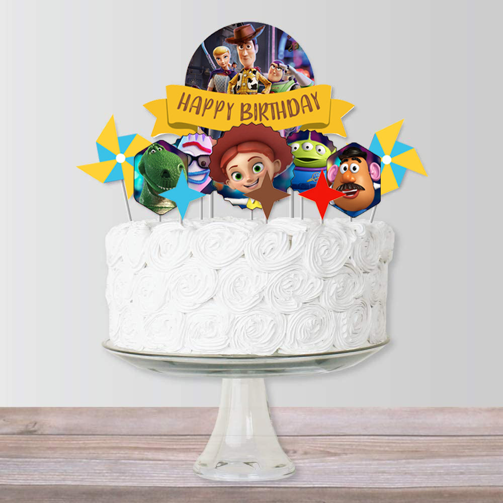 Toy Story Logo Personalised Cake Topper - Tic Tac Top