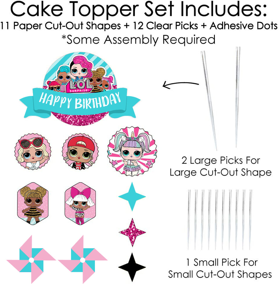 LOL - Birthday Party Cake Decorating Kit - Happy Birthday Cake Topper – MATTEO PARTY lol-birthday-party-cake-decorating-kit-happy-birthday-cake-topper-matteo-party