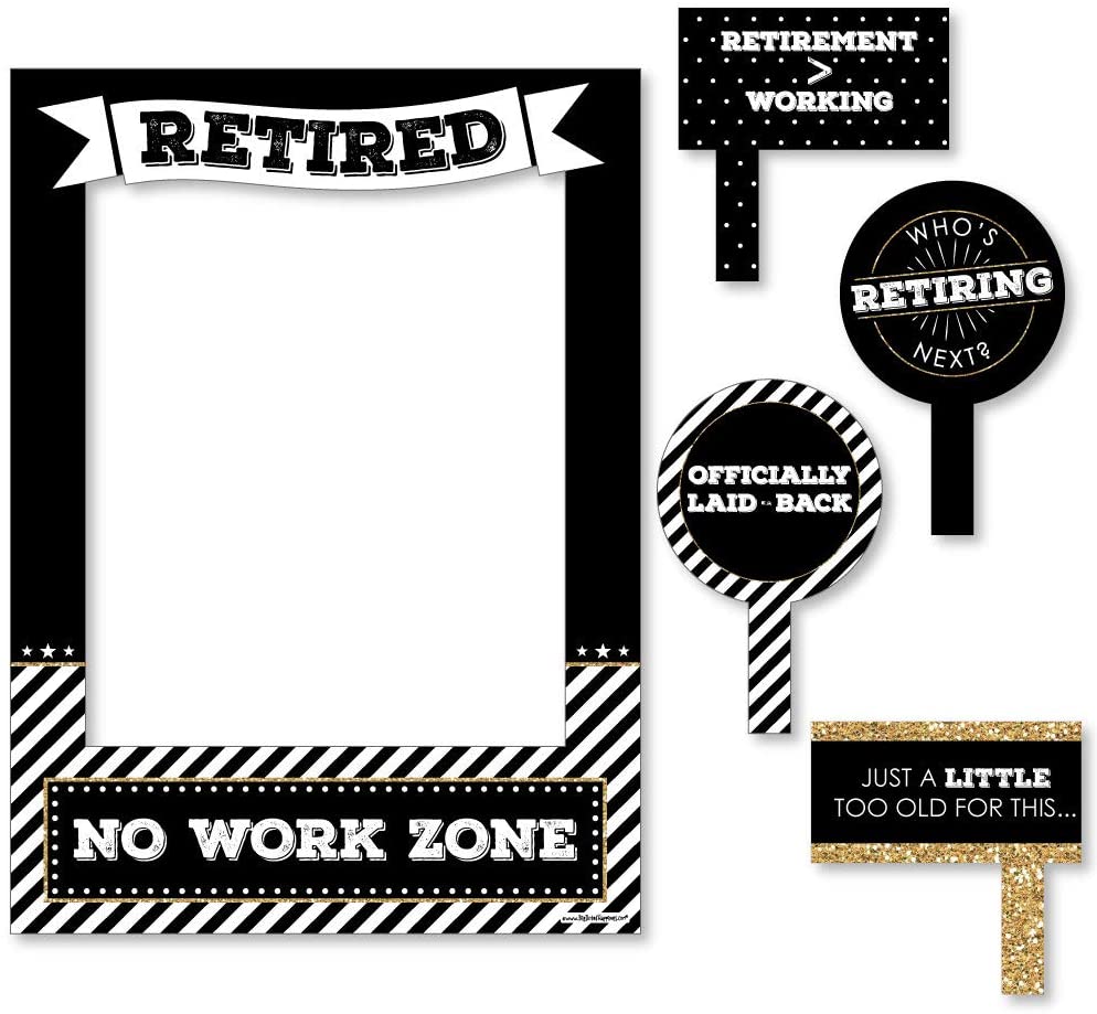 Happy Retirement - Retirement Party Selfie Photo Booth Picture Frame ...