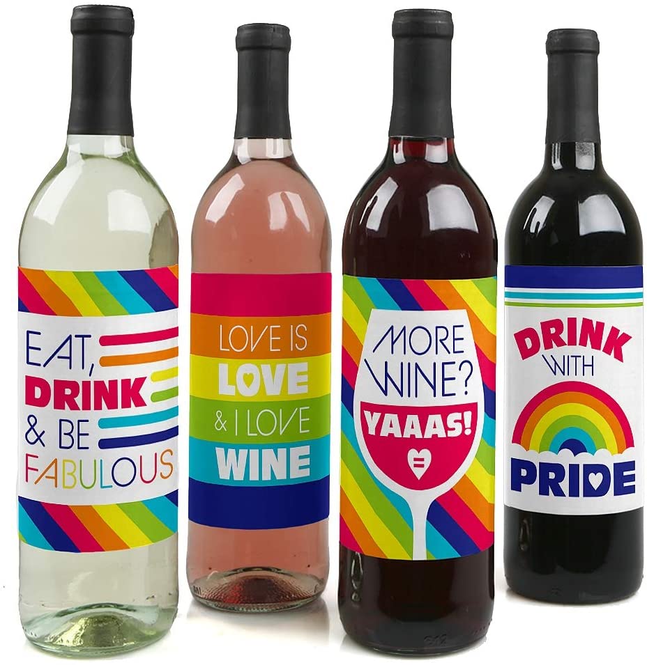 50 Adesivi LGBT Pride Per Bottiglie E Laptop – Confezione Da 50, Dimensioni 5-10 Cm