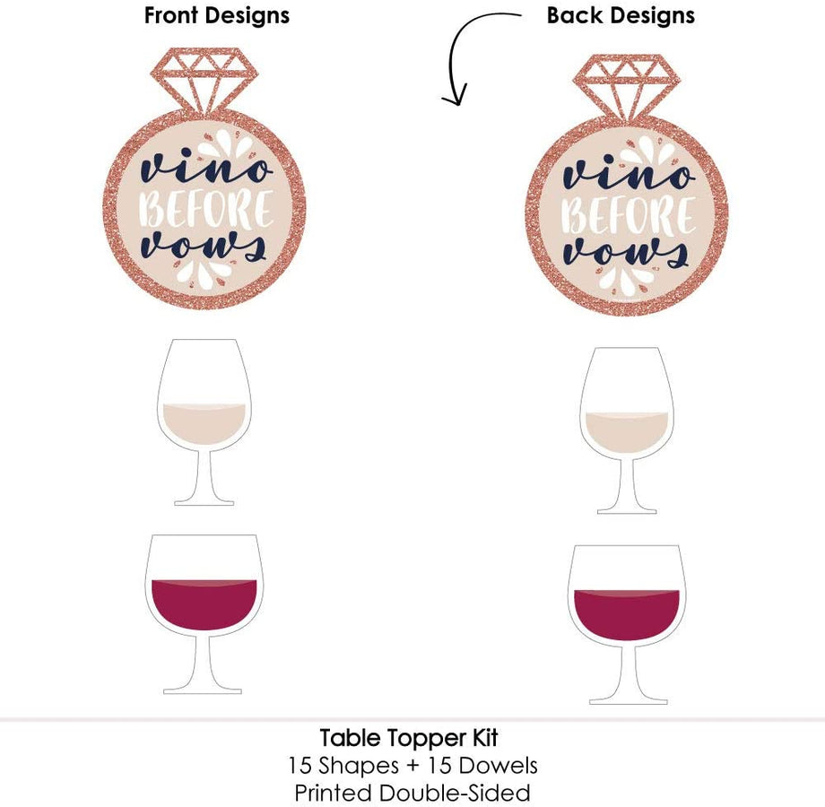 Vino Before Vows - Winery Bridal Shower Or Bachelorette Party Centerpi – MATTEO PARTY