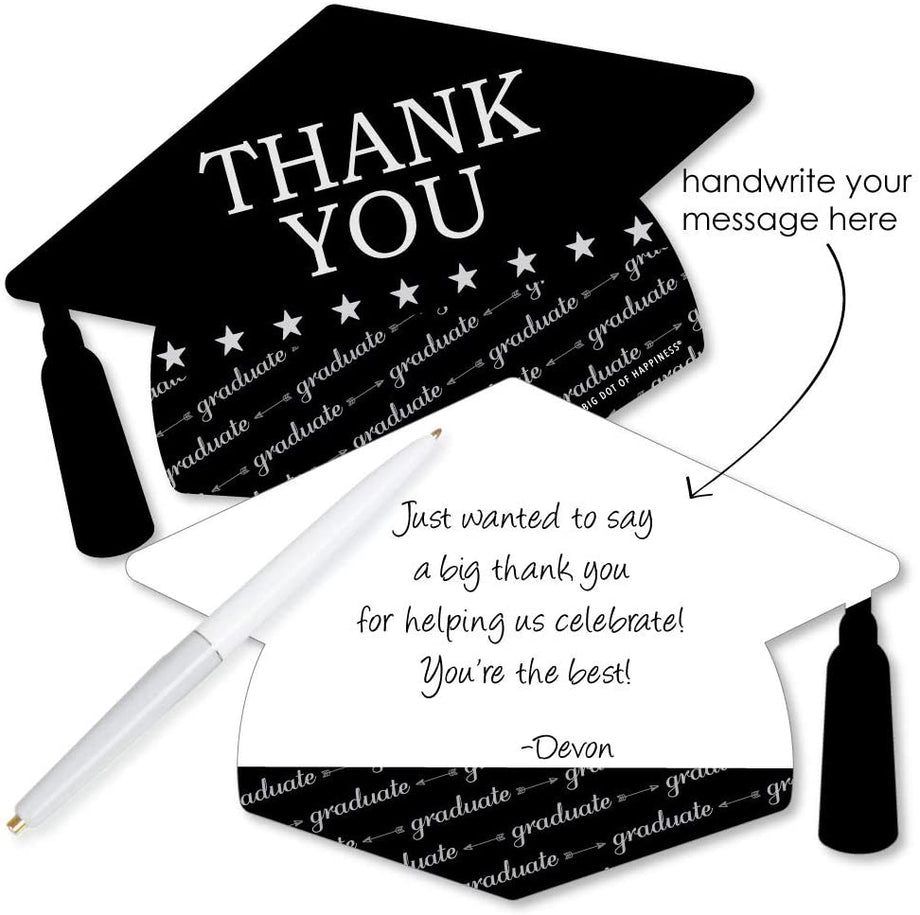 Graduation Cheers - Shaped Thank You Cards