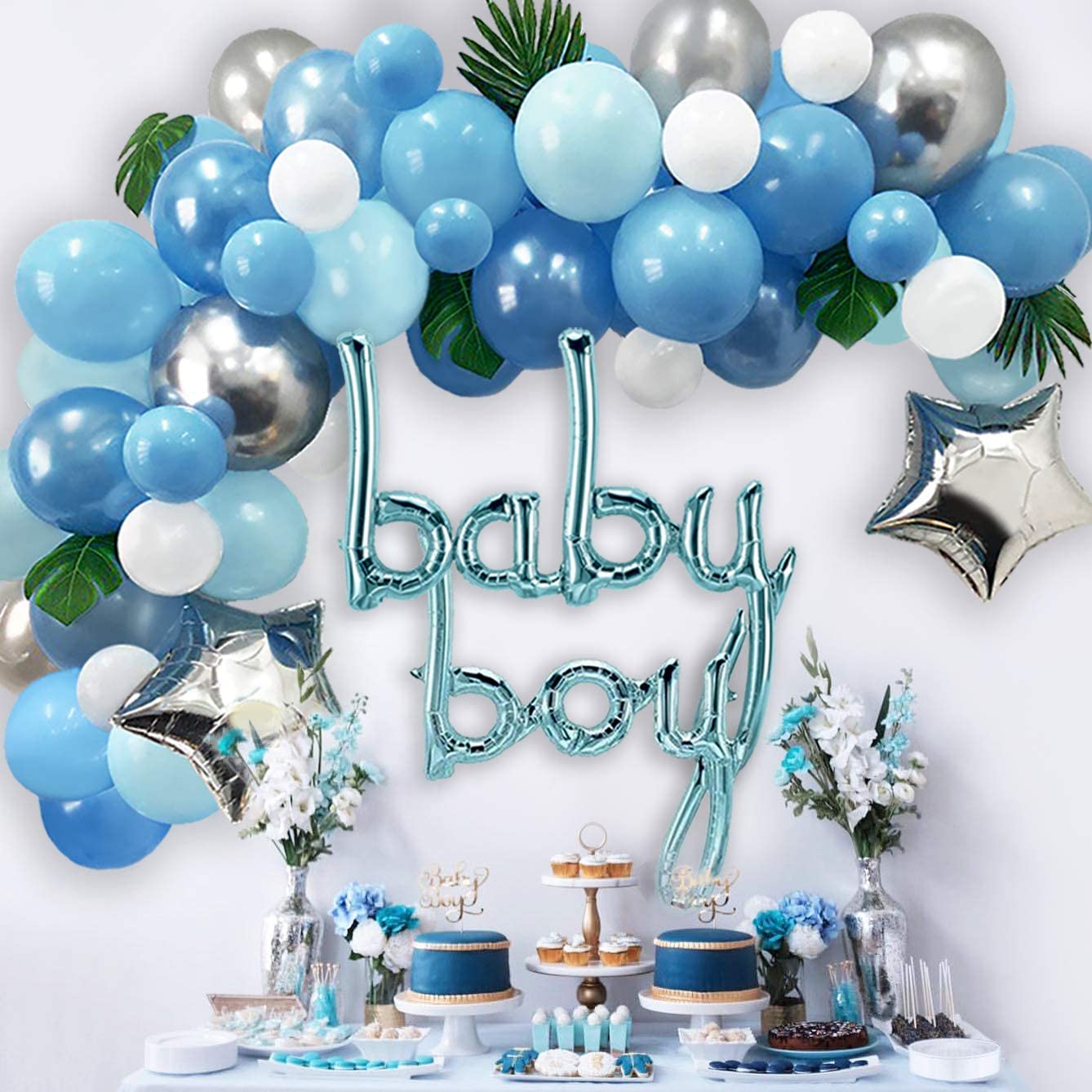 Balloon Garland Prince Theme Baby Shower Decorations Premium Baby