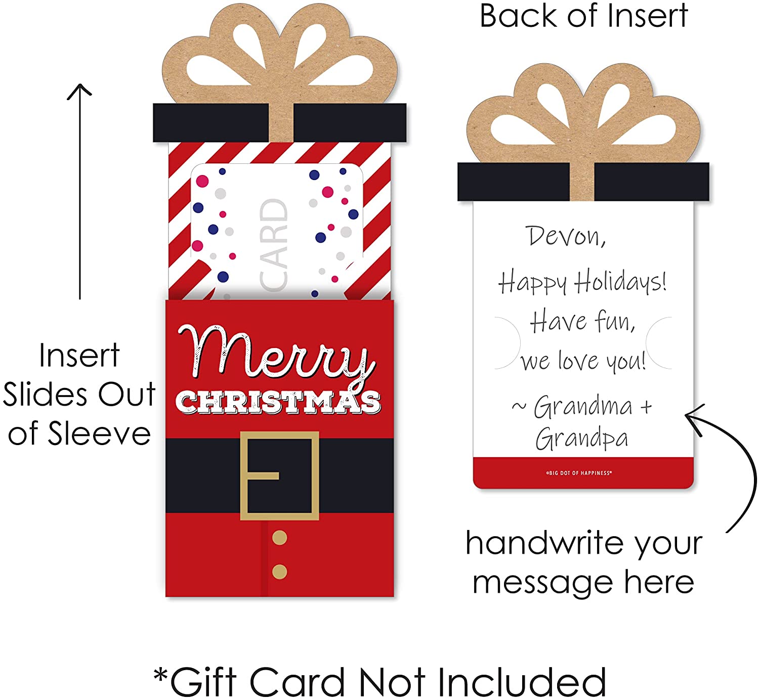 Jolly Santa Claus - Christmas Party Money and Gift Card Sleeves - Nift MATTEO PARTY Jolly Santa Claus - Christmas Party Money and Gift Card Sleeves - Nift MATTEO PARTY