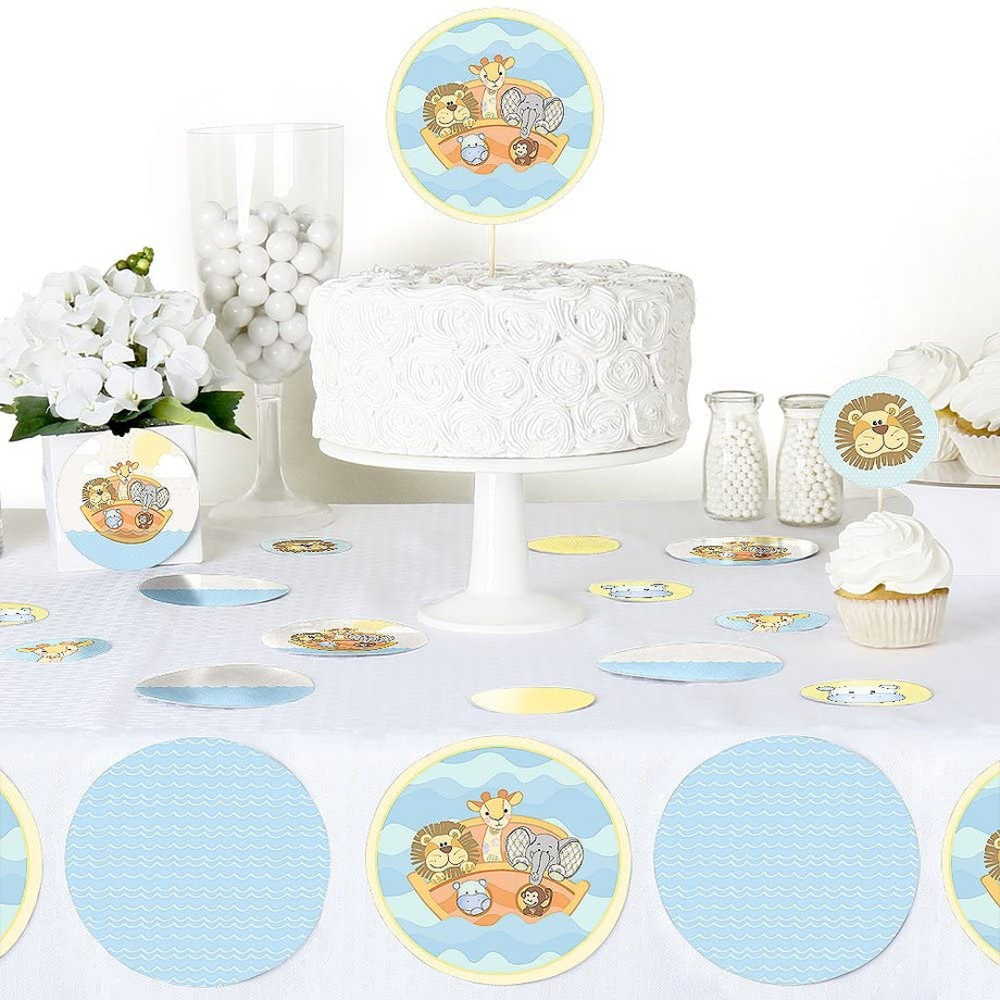 Noah's Ark - Baby Shower or Birthday Party Giant Circle Confetti - Par –  MATTEO PARTY, image size:920x920