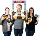 30 Accessoires Photo Oktoberfest - Décoration Photobooth Fête De La Bière Allemande, Moustaches, Saucisses, Accessoires Drôles Pour Adulte - 10
