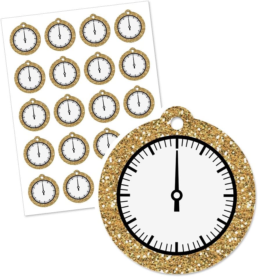 New Year's Eve - Gold - New Years Eve Party Favor Gift Tags (Set of 20 ...