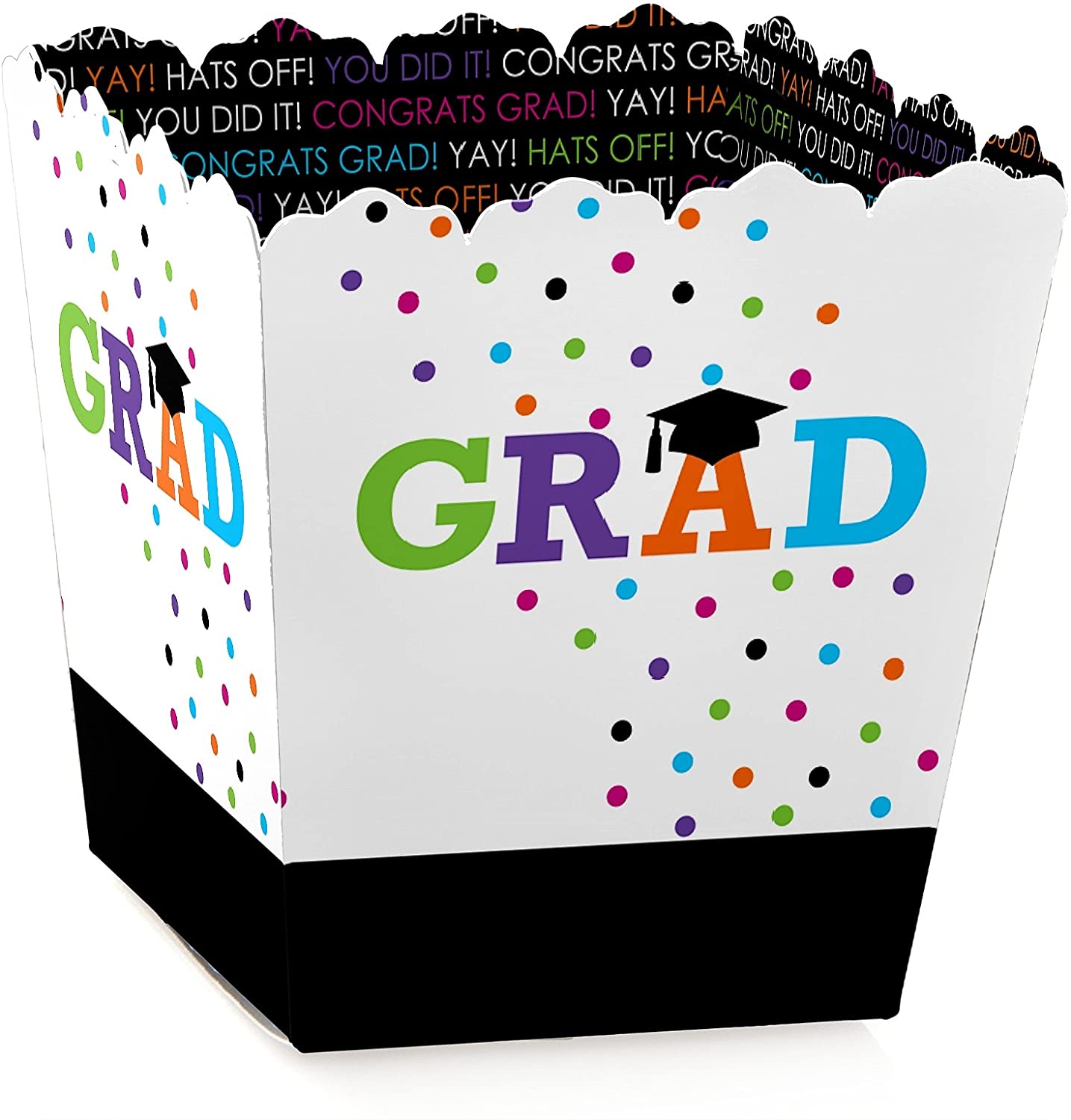 Hats Off Grad - Party Mini Favor Boxes - Graduation Party Treat Candy MATTEO PARTY Hats Off Grad - Party Mini Favor Boxes - Graduation Party Treat Candy MATTEO PARTY