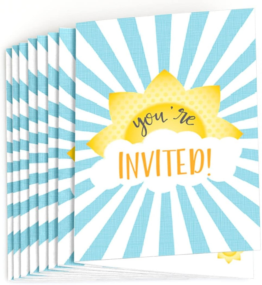 You Are My Sunshine - Fill-In Baby Shower or Birthday Party Invitation –  MATTEO PARTY, image size:920x1000