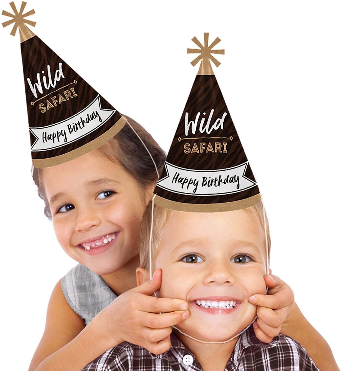 Wild Safari Cone African Jungle Adventure Happy Birthday Party
