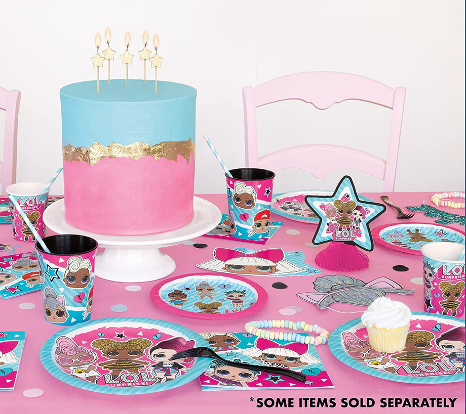 LOL Party Supplies Birthday Decorations Serves Guests With