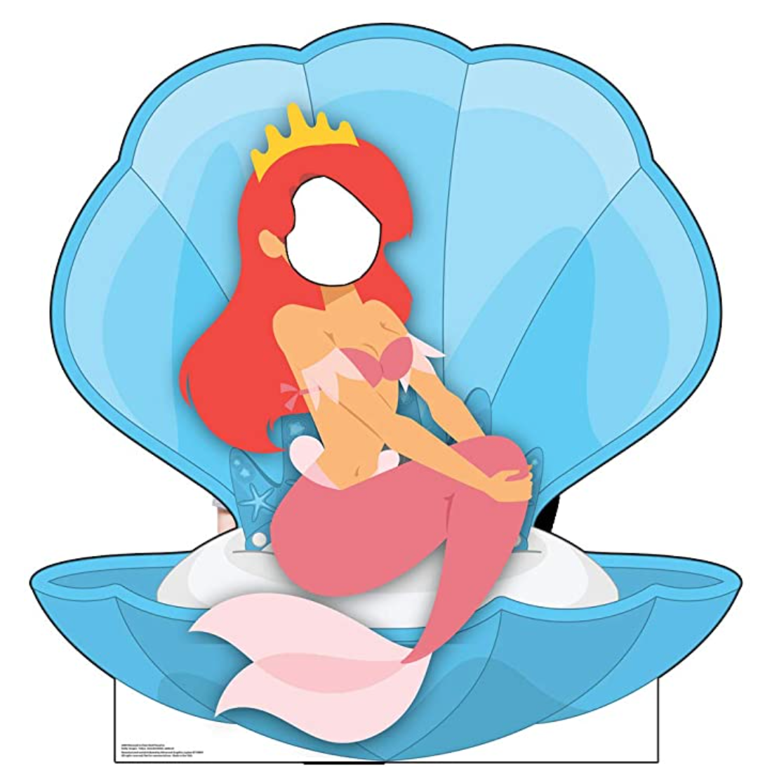 Mermaid in Clam Shell Stand-in Standee 45"W x 47"H – MATTEO PARTY