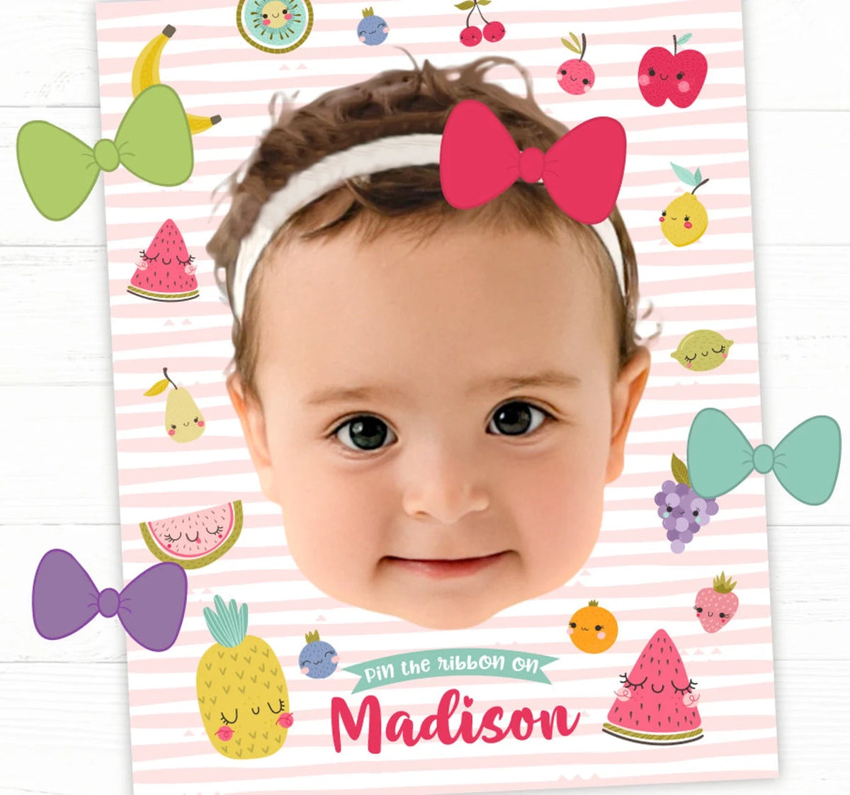 Personalized Pin The Ribbon Game – MATTEO PARTY